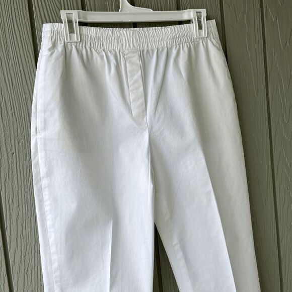 Theory White Easy Trouser Classic Chino Pants | Size Small - Picture 3 of 10